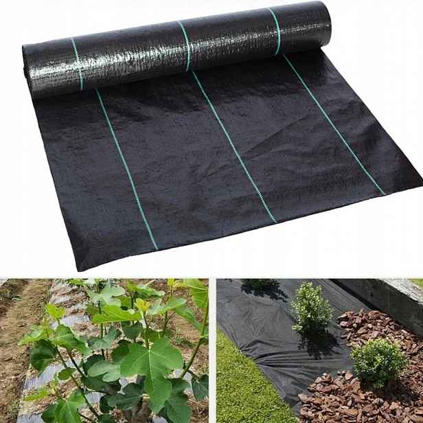 Agrotextilie zahradní proti plevelům 90 g/m² Propustná, silná, 2x25 m