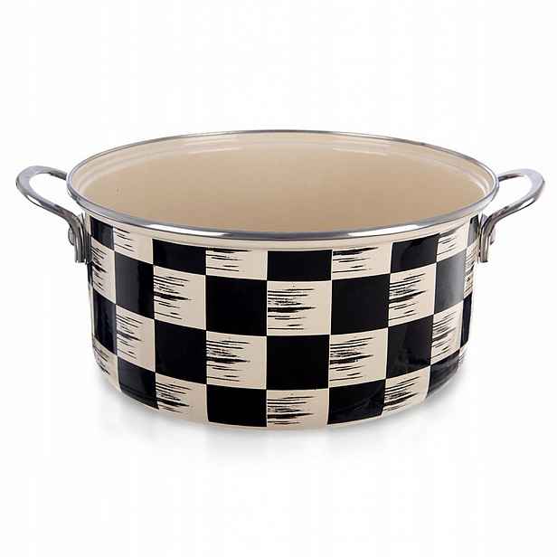 Hrnec 5 l 26 cm retro indukční šachovnice