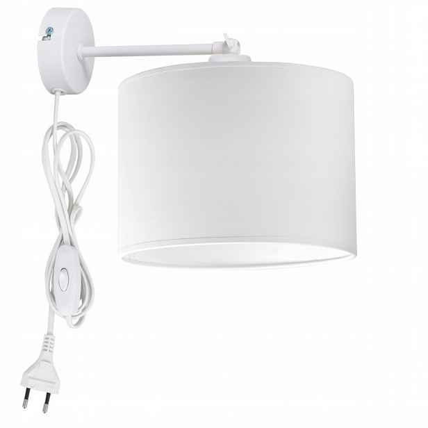 Moderní Nástěnná Lampa, Nástěnné Svítidlo, Válec E27, Led Stínidlo, Zástrčka