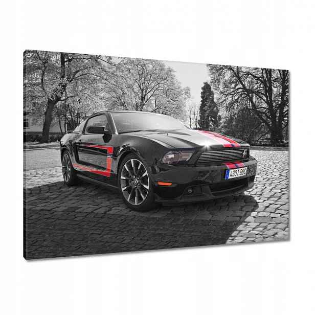 Obrazy 100x70 Černý Ford Mustang Usa