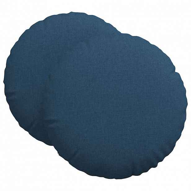 vidaXL Polštáře na sedadla 2 ks Textil Modrá Ø60 x 21 cm