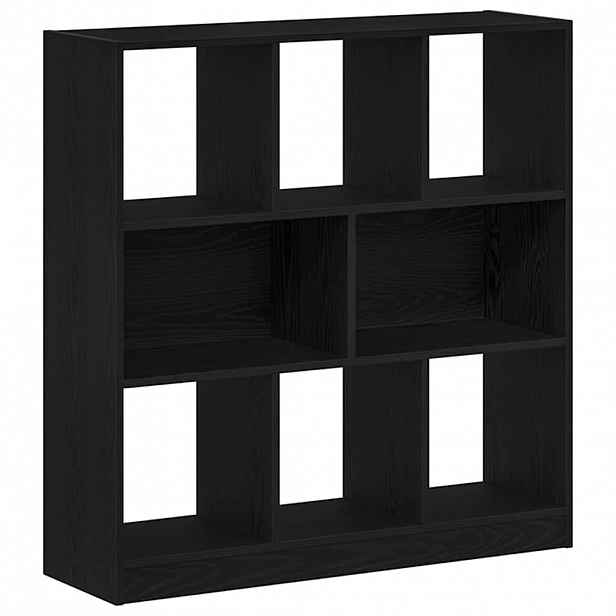 vidaXL Skříňka na knihy Černý dub 97,5x29,5x100 cm Dřevěná konstrukce