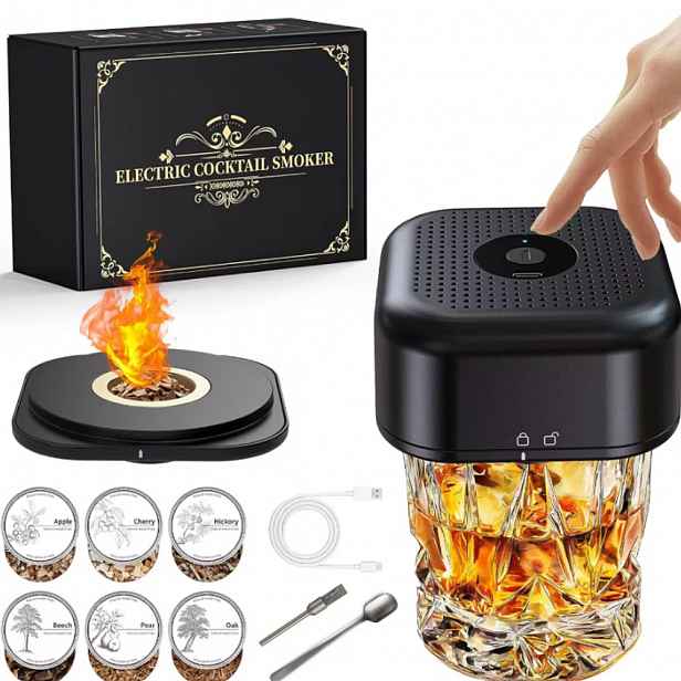 Sada Na Uzení Whisky Smoker Elektrický Dřevěný dárek pro něj