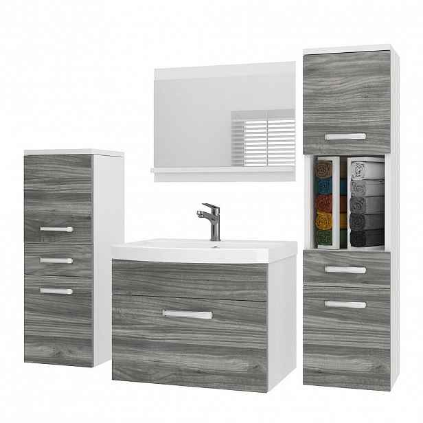 B BELINI GROUP KOUPELNOVÝ NÁBYTEK Koupelnová SADA PRI M5, Glamour dřevo matné, 120 cm