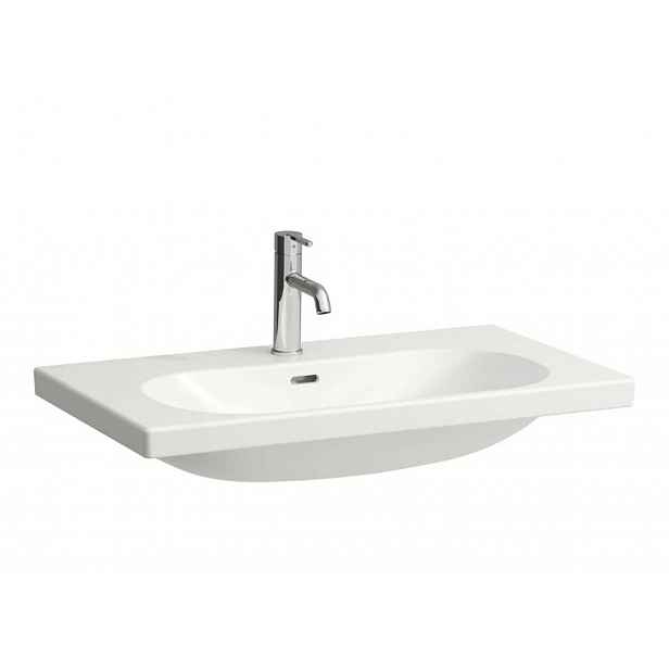 Laufen Lua - Umyvadlo nábytkové 46x80 cm, s přepadem, otvor pro baterii, LCC, bílá H8100874001041