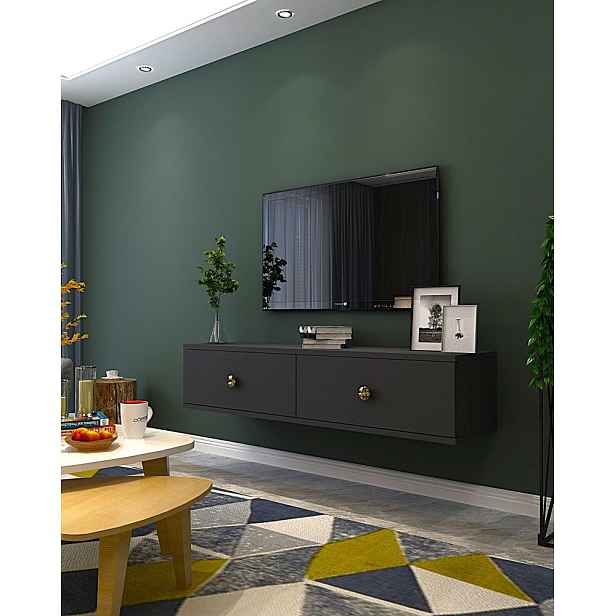 TV stolek Zuzu 120 - Anthracite, Gold