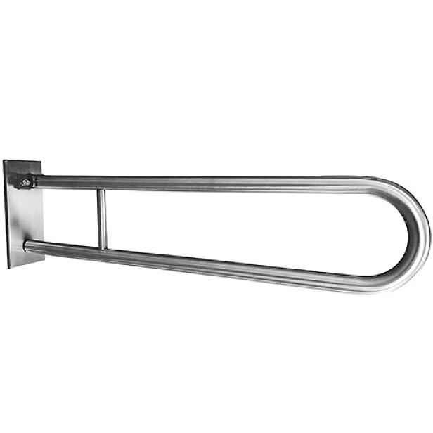 Úchyt sklopný ve tvaru U Bemeta Help 750 mm s krytkou nerez matný