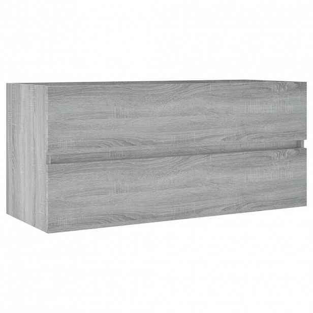 vidaXL Umyvadlová skříňka šedá sonoma 100x38,5x45 cm kompozitní dřevo