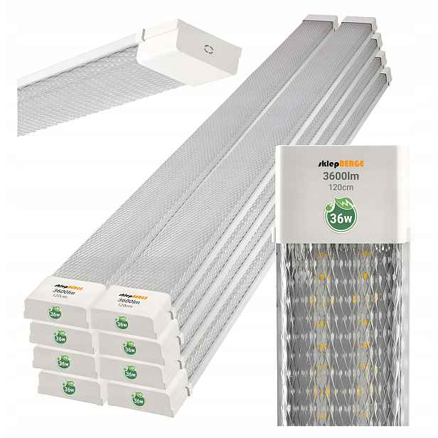 8x Panelová Led lampa Stropní Svítidlo Nástěnný Stropní svítidlo 36W 120 cm