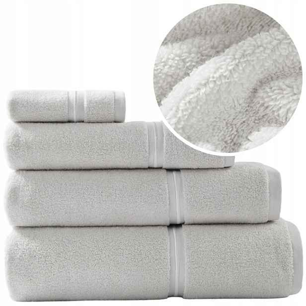 Elegantní Ručník Na Plavání 100% Bavlna 100x150 Libre Šedý+bílá Biza