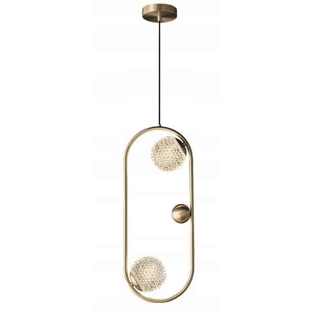 Granada E50 – moderní závěsná lampa, zlatá