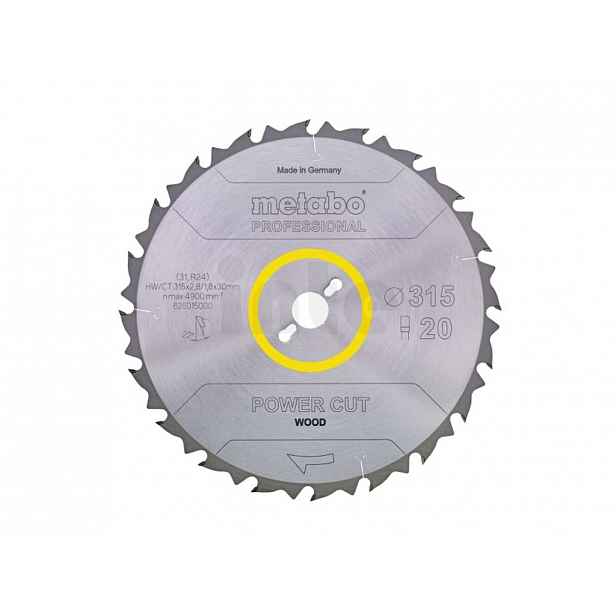 Metabo - Pilový kotouč na dřevo 315x30 mm, 20 zubů 628015000