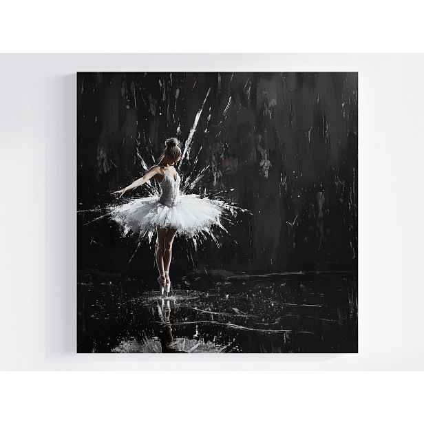 Obraz Na Plátně Canvas Tanečnice Balet Balerína Tanec Černobílé 50x50