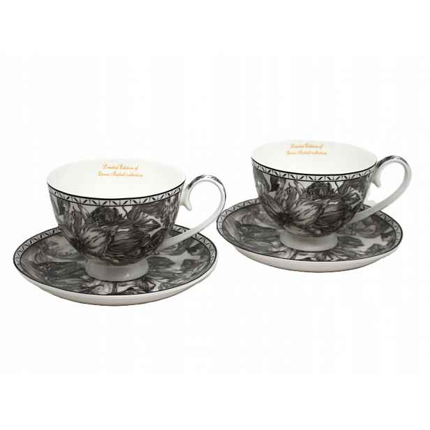 Sada 2 ks pro dva porcelánové šálek s podšálkem 250 ml