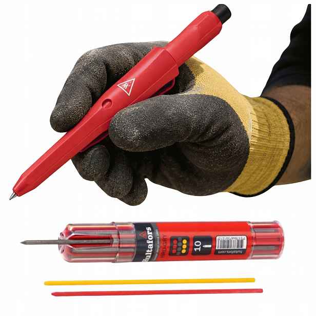 Set Truhlářská pracovní tužka Dry Marker Hg s pouzdrem Vložky Barva