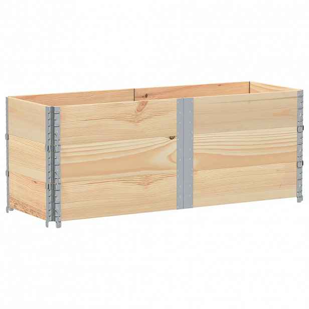 vidaXL Paletové nástavce 3 ks 150 x 50 cm masivní borové dřevo