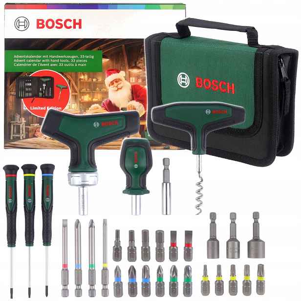 Bosch Vánoční adventní kalendář 33 nástrojů Dárek pro muže
