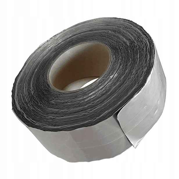 Alubutyl 0346 0,8 mm/45 mm/20 m Černý, Butylová Páska Z Hliníku, Rozpěrka