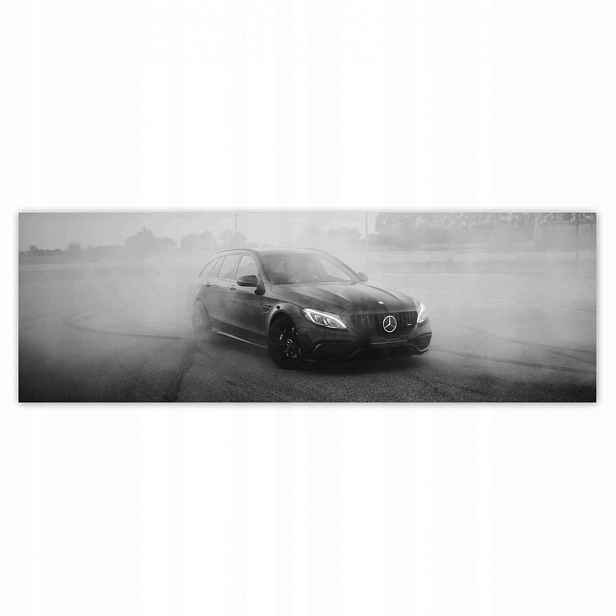 Plakáty 200x66 Mercedes v gumové mlze