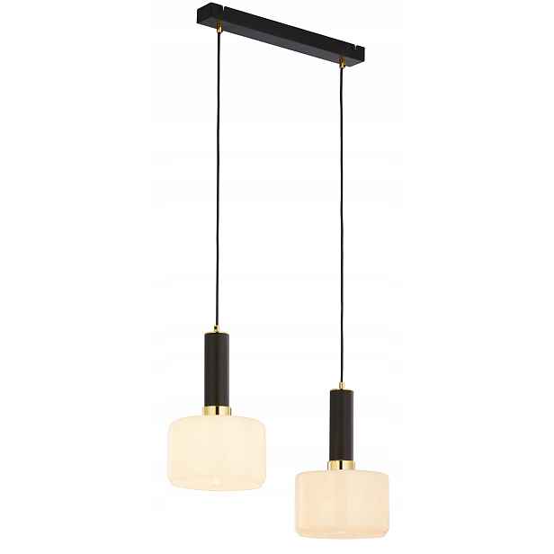 Stropní svítidlo Vanes Jupiter černo-zlaté 52cm E27 max 15W stmívatelné