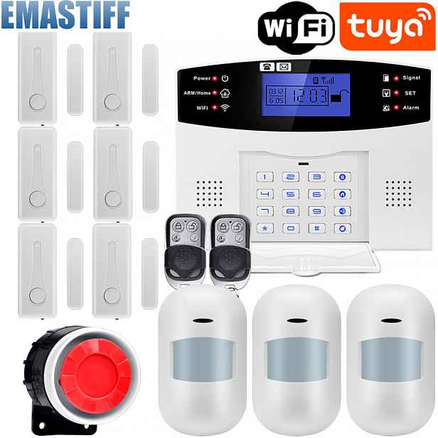 Tuya Wi-Fi alarmový systém Gsm 433MHz alarmový :905
