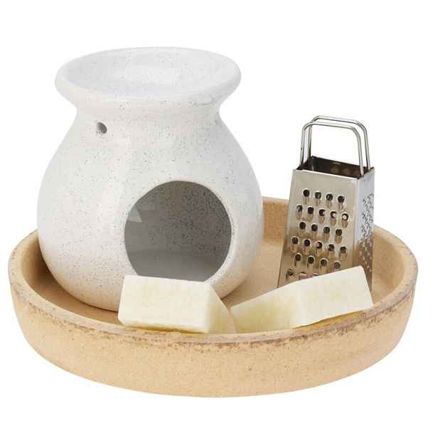 Koopman Aroma lampa na vonný vosk LILY bílá