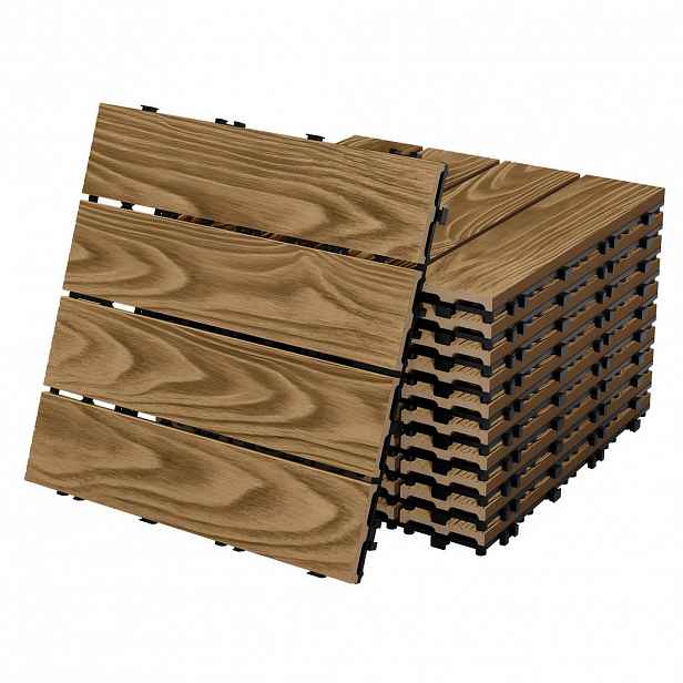 ML-DESIGN TERASOVÁ DLAŽBA Teak 55 kusů