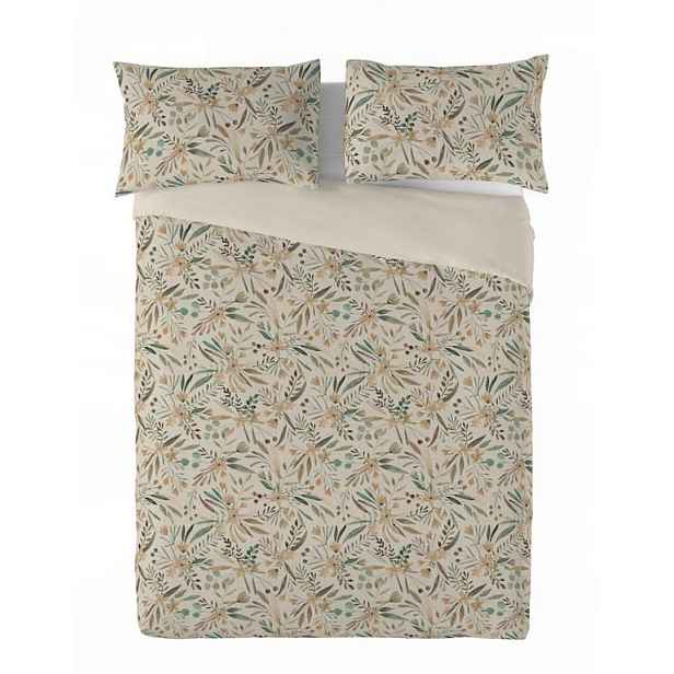 Povlečení Lněná Linen Tisk 160x200 Akvarijní louka 06