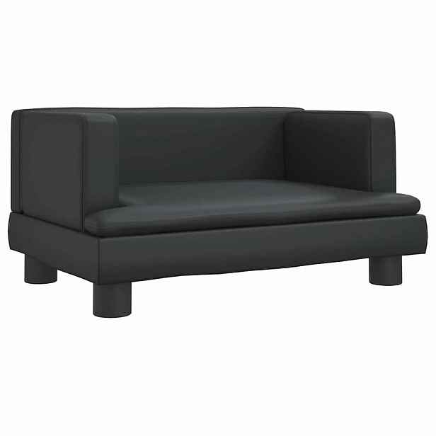 vidaXL Pelíšek pro psy černý 60 x 40 x 30 cm umělá kůže