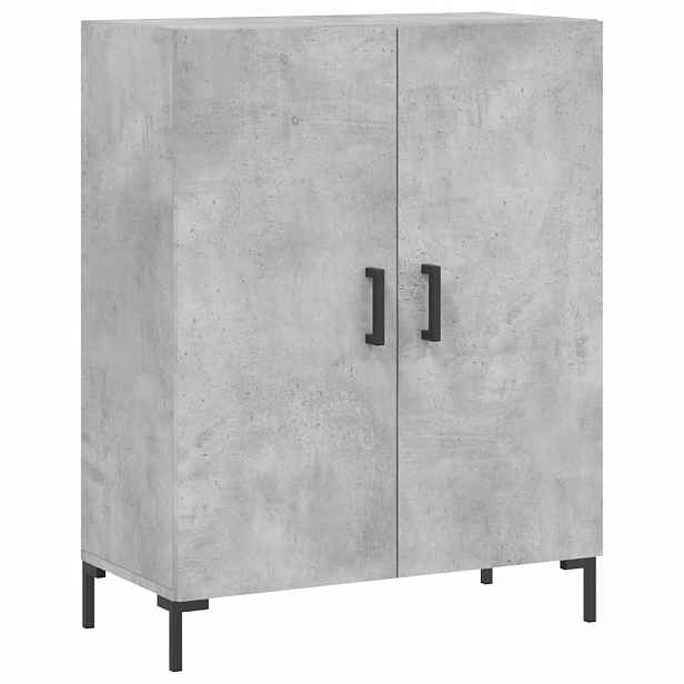 vidaXL Příborník betonově šedý 69,5 x 34 x 90 cm kompozitní dřevo