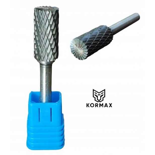 Fréza rotační pilník fi 14 mm 14x25x65x6 na karbidový kov Kormax