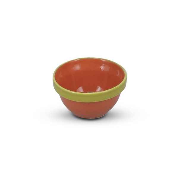 Zelená/oranžová miska z kameniny 170 ml Duo – ONA