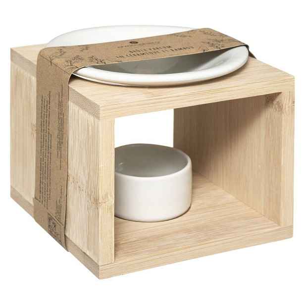 ATMOSPHERA Aromalampa HERRA bílá/bambus