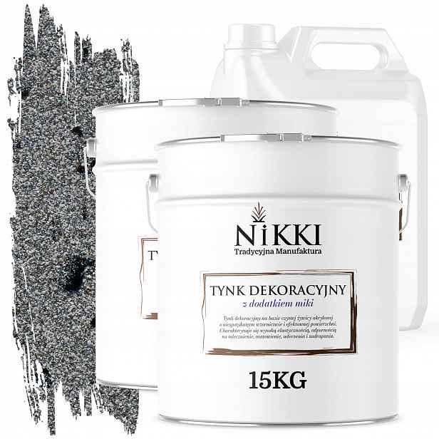 Dekorativní Omítka Pro Vnější/vnitřní Použití 2x 15 Kg Šedá S Černou Mikou D905 Zemina