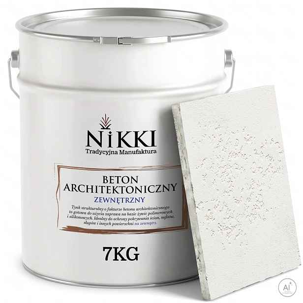 Fasádní omítka s architektonickou strukturou Betonu 7 kg Bílá F101
