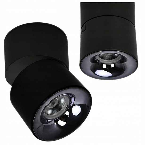 Pohyblivá Nástěnná Lampa Brema Černá Kulatá Led 10W S Proměnlivou Barvou Cct