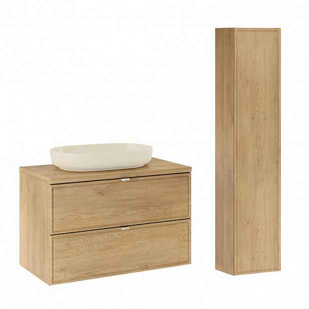 Petits-meubles KOUPELNOVÝ NÁBYTEK 80cm Elias 2er-Set Dřevo
