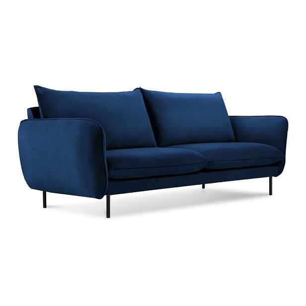 Modrá sametová pohovka 160 cm Vienna – Cosmopolitan Design