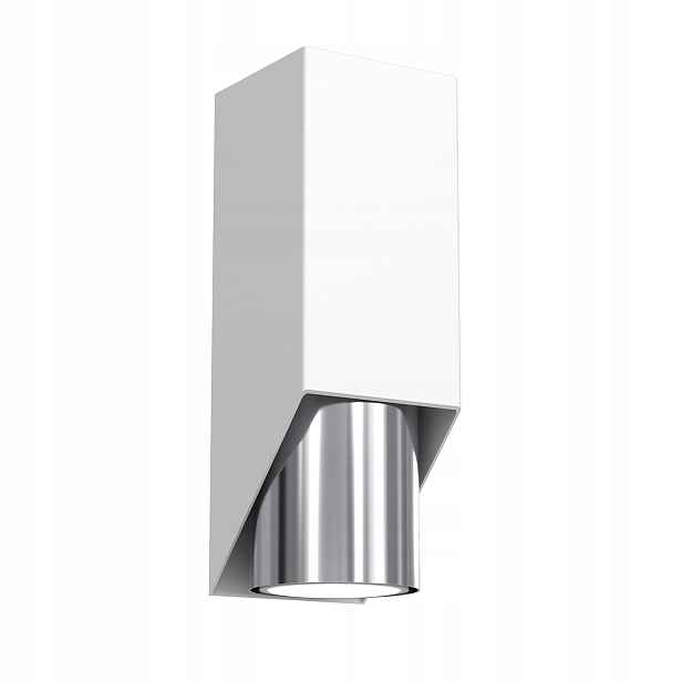 Nástěnné bodové svítidlo bílý chrom tuba do obývacího pokoje ložnice 19 cm Luminex