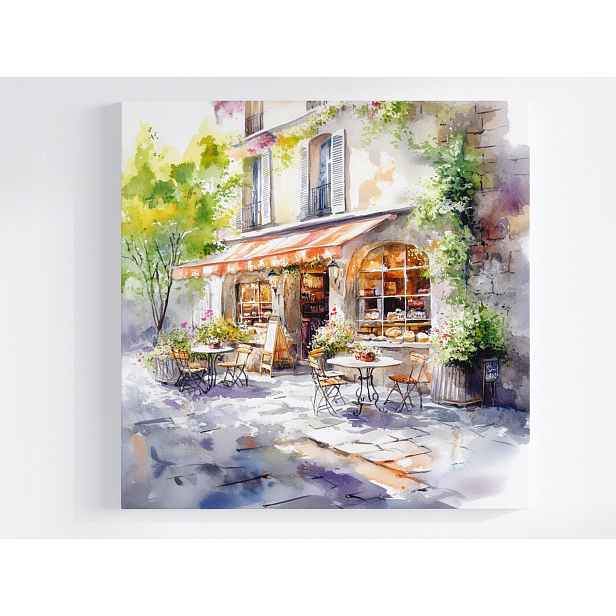 Obraz Na Plátně Canvas Město Pekárna Kavárna Pohled 50x50