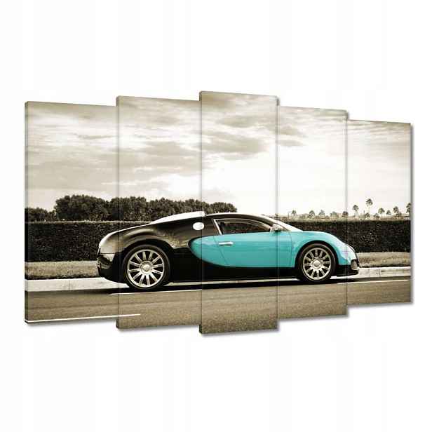 Obrazy 100x60 Tyrkysové Bugatti Auto