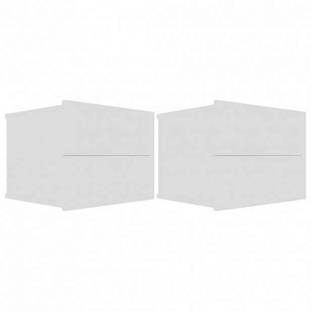 vidaXL Noční stolky 2 ks bílé 40 x 30 x 30 cm kompozitní dřevo