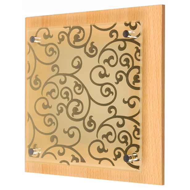 Candellux Esy stropní svítidlo dřevěný čtvercový E27 1x60W