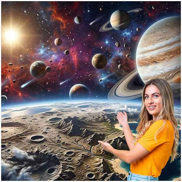 Fototapeta 3D Pro Mládež Vesmír Planety 392x280 DMKP01F