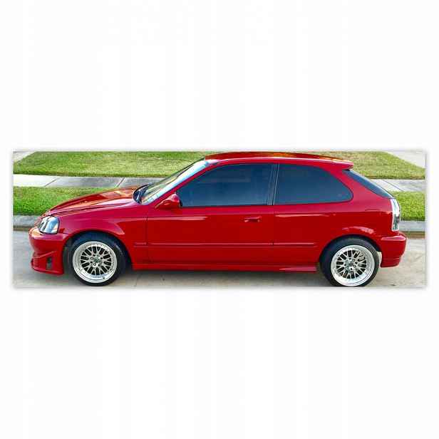 Plakáty 200x66 Červená Honda Civic