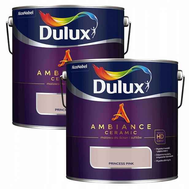 Set Dulux 2x2,5L Ambiance Ceramic Barva Keramická Princess Pink 5L