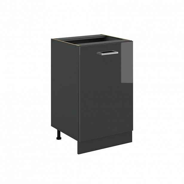 Vicco SPODNÍ SKŘÍŇKA KUCHYŇSKÉ LINKY R-Line, Antracitový vysoký lesk/Antracit, 50 cm bez pracovní desky