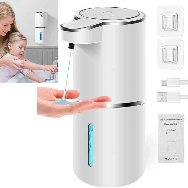 Automatický bezdotykový dávkovač tekutého mýdla a šamponu 380 ml dávkovač