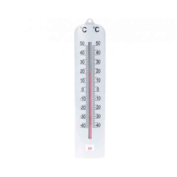 Venkovní teploměr 27 cm, stříbrný