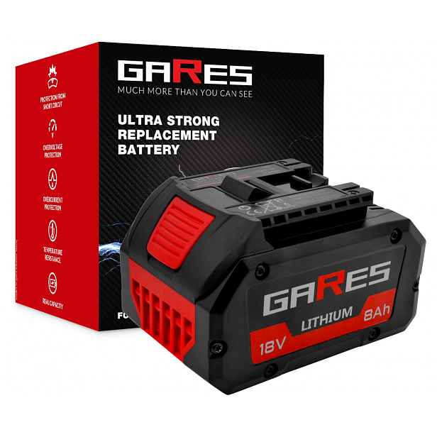 Akumulátor Gares pro Bosch ProCORE Gbl Gsr 18V 8Ah